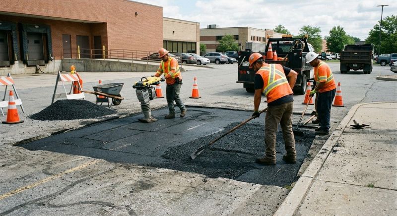 Asphalt Parking Lot Repair in Los Angeles, CA