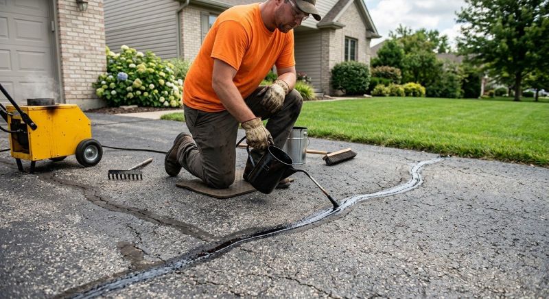Asphalt Cracks Repair in Little Rock, AR