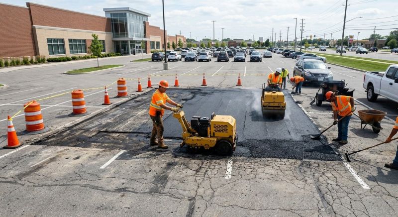 Asphalt Parking Lot Repair in Savannah, GA