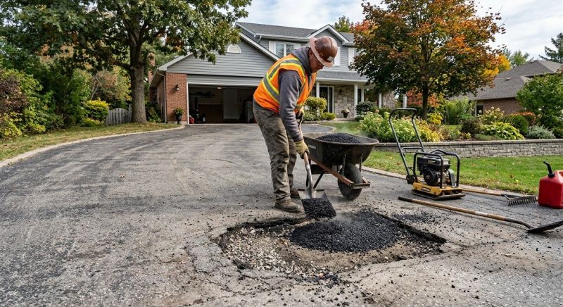 Asphalt Pothole Filling in Orange County, CA