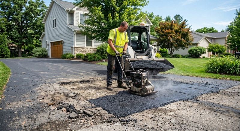 Blacktop Driveway Repair in Orange County, CA