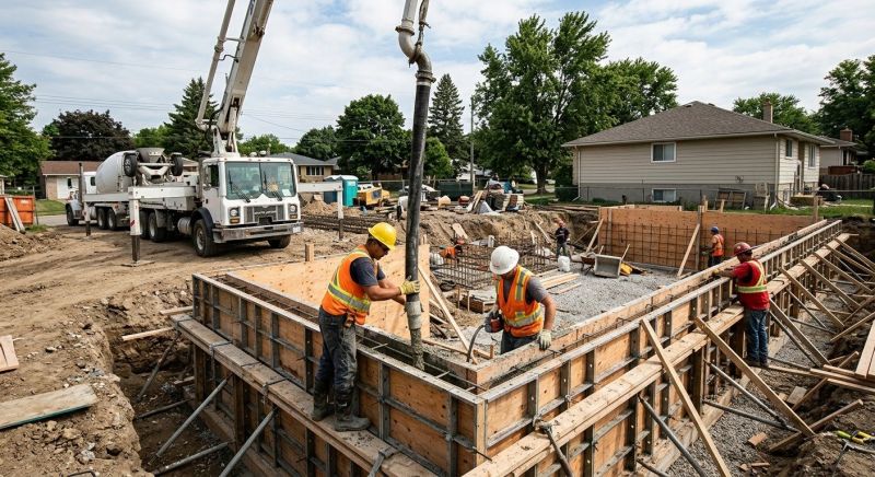 Concrete Foundation Pouring in Greenville, SC